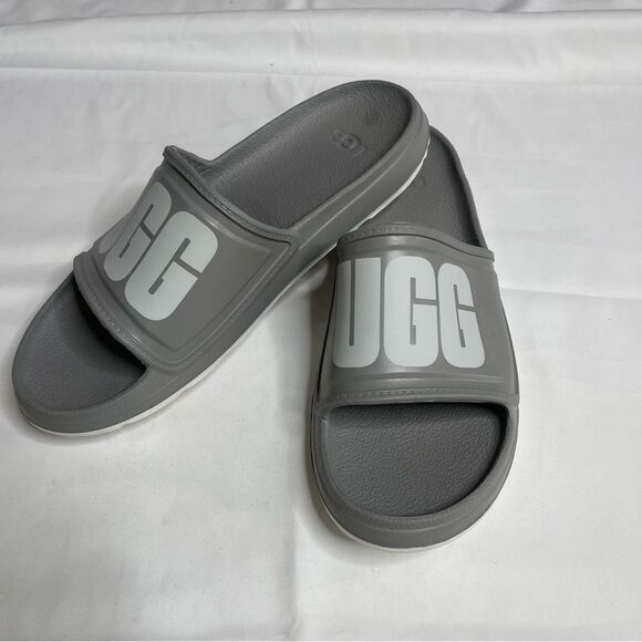 UGG Men's Logo Wilcox Sandal Slides - Picture 3 of 5
